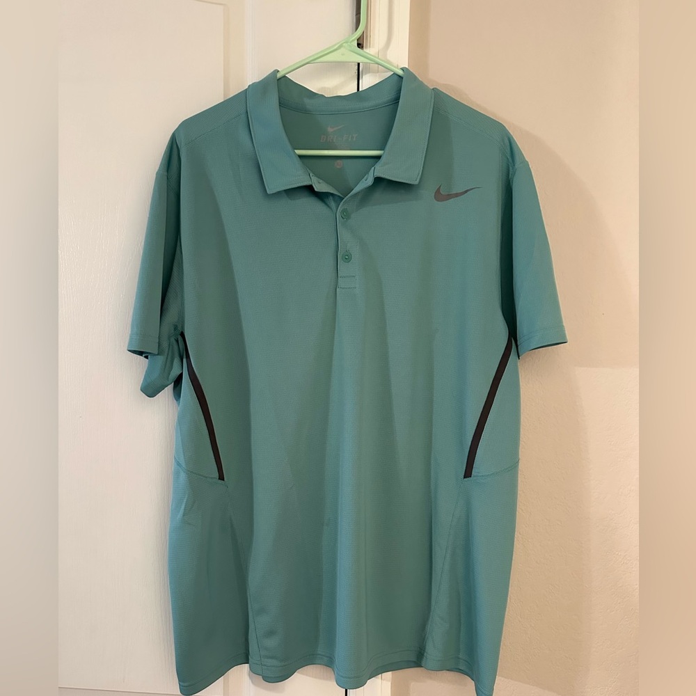 Nike Men's Sea Green Dri-Fit Polo